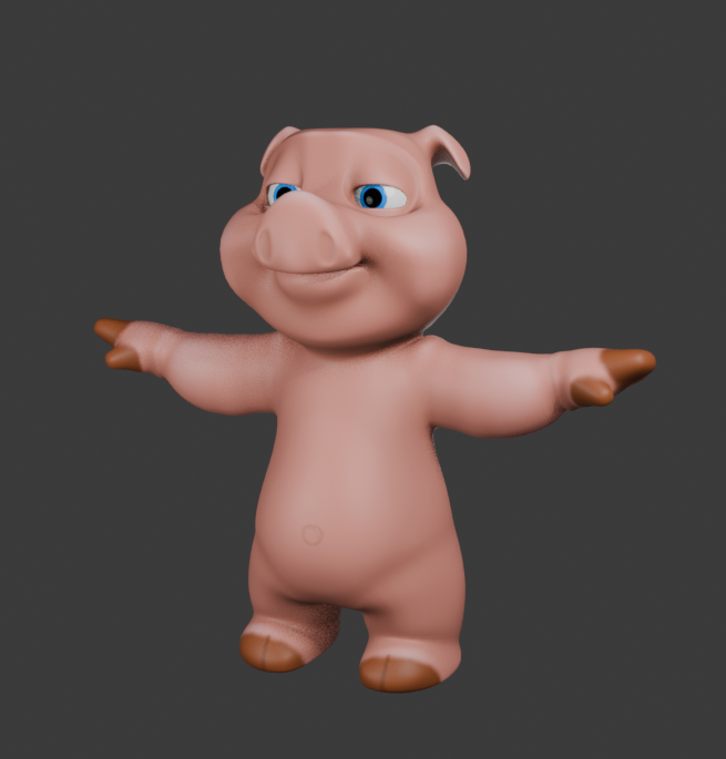 Mr Piggy Wiggy came out so cute ! trying my hand at quickfire lower detail cartoon characters, this will be the base for the rest I think. 

#blender #characterdesign #charactermodel #cute #b3d #piggywiggy