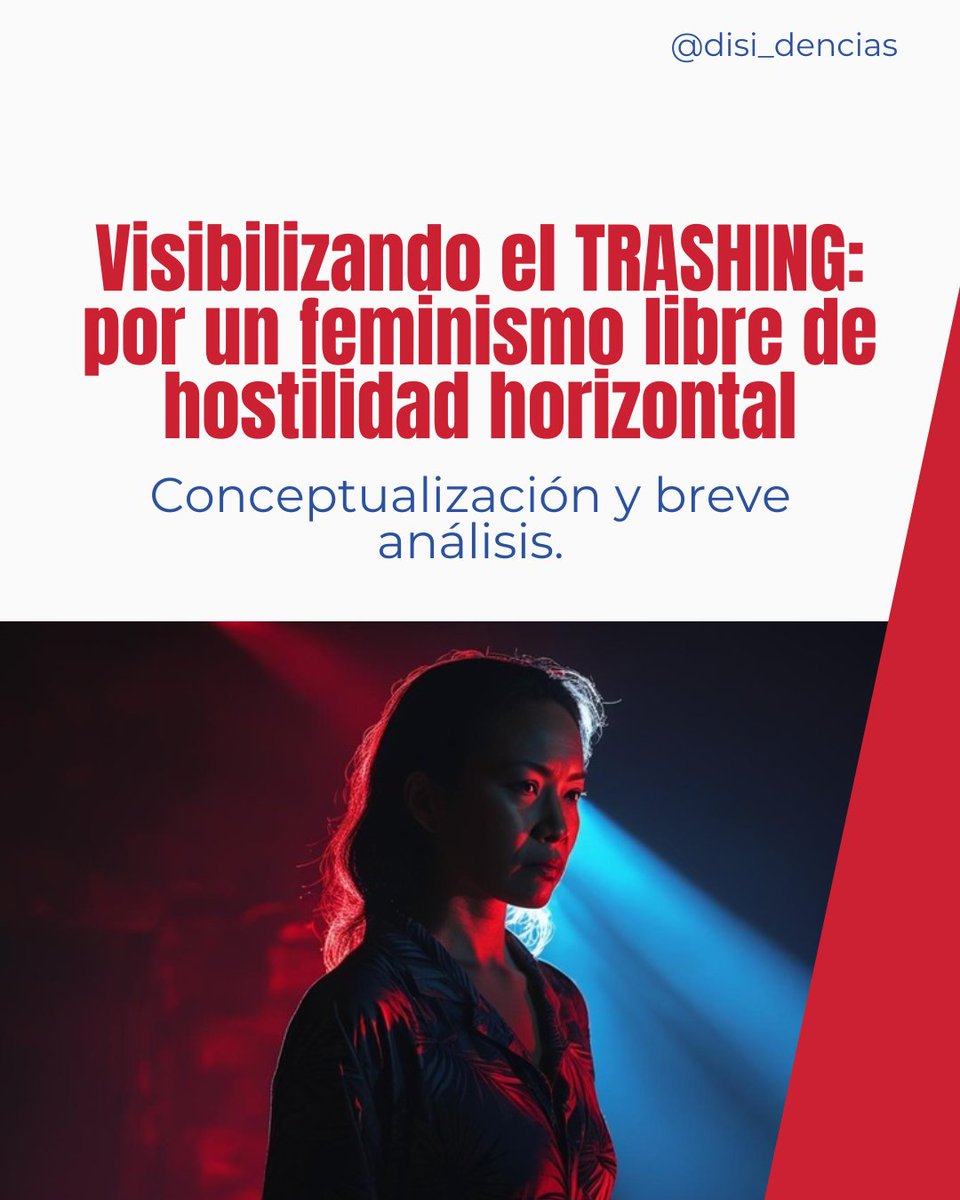 VISIBILIZANDO EL TRASHING:
POR UN FEMINISMO LIBRE DE HOSTILIDAD HORIZONTAL.
Es el nuevo post de @disi_dencias, un proyecto de <a href="/JudithBoschM/">Judith Bosch</a> y mío con presencia digital sólo en Instagram (por el momento). 
Abro 🧵 para compartir en X todas las diapositivas de esta publicación 👇
