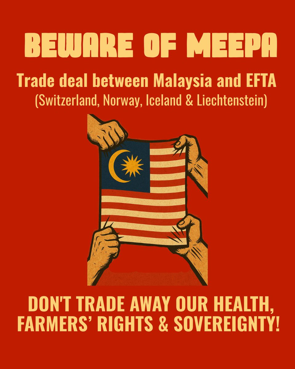 Patrick Durisch (@dbdurisch.bsky.social) (@dbdurisch) on Twitter photo #BewareOfMeepa Leaked text of Malaysia’s trade deal with EFTA reveals push for TRIPS+
<a href="/anwaribrahim/">Anwar Ibrahim</a> <a href="/tzafrul_aziz/">Tengku Zafrul 🇲🇾</a> <a href="/DrDzul/">Dzulkefly Ahmad</a> This will lock 🇲🇾 into expanded patent monopolies & strip away critical legal @WTO flexibilities
See <a href="/consumer_penang/">Consumers Association Penang</a>'s analysis ▶️tinyurl.com/3ds9md43 #BewareOfMeepa Leaked text of Malaysia’s trade deal with EFTA reveals push for TRIPS+
<a href="/anwaribrahim/">Anwar Ibrahim</a> <a href="/tzafrul_aziz/">Tengku Zafrul 🇲🇾</a> <a href="/DrDzul/">Dzulkefly Ahmad</a> This will lock 🇲🇾 into expanded patent monopolies & strip away critical legal @WTO flexibilities
See <a href="/consumer_penang/">Consumers Association Penang</a>'s analysis ▶️tinyurl.com/3ds9md43