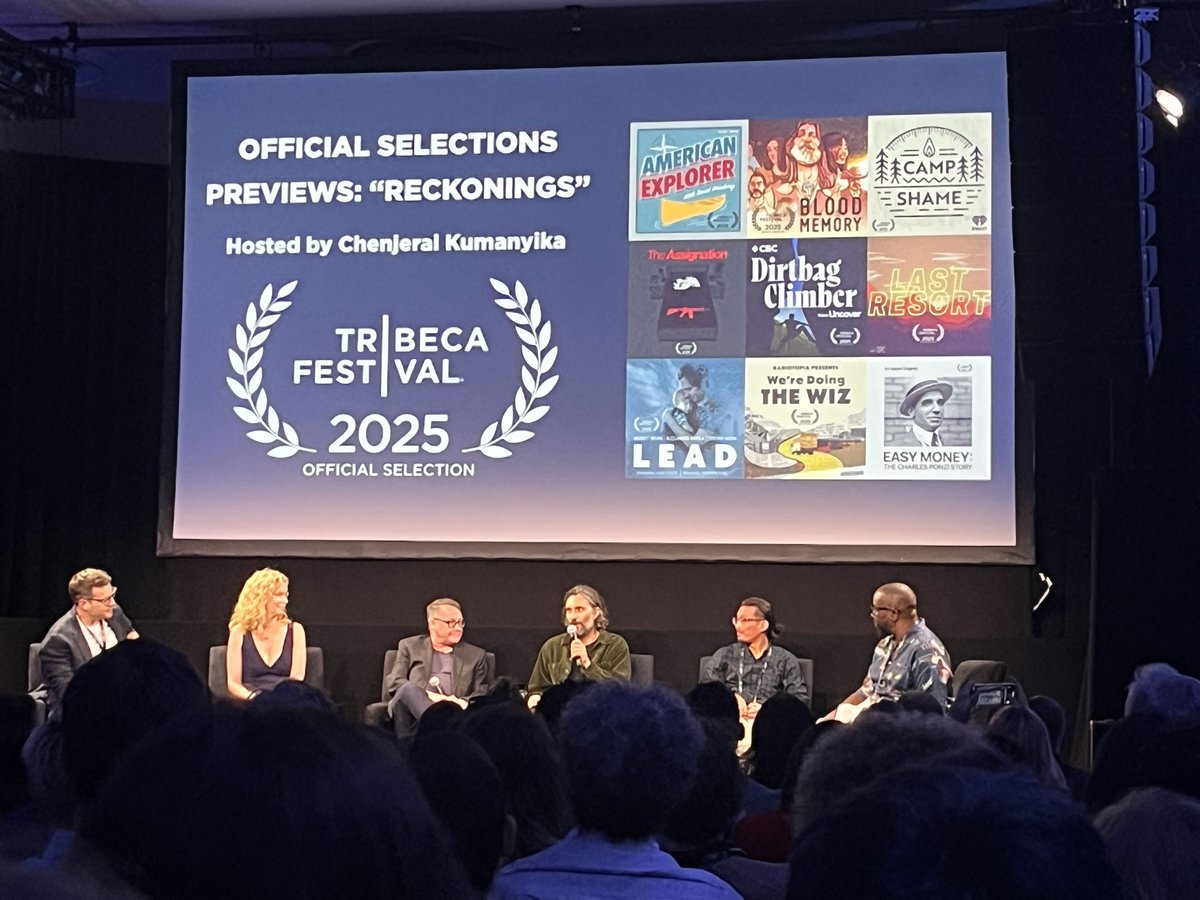 Transom_org's tweet image. Huge congrats to Transom teacher David Weinberg who was recognized today at #Tribeca2025 for his new show "American Explorer" -- an #TribecaAudio official selection! What a great event (hosted by Transom alum @catchatweetdown)!