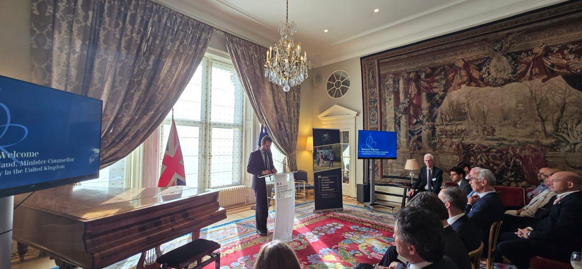 Sébastien Bidaud (@sebastienbidaud) on Twitter photo A pleasure to represent <a href="/AmbDuchene/">Hélène Duchêne</a> at the launch of the <a href="/Institut_IHES/">Institut des Hautes Études Scientifiques - IHES</a> Trust UK in London.
This new structure will mobilize support in the UK for the IHES and its mission: to advance basic research through intellectual freedom and scientific excellence.
#ScienceDiplomacy A pleasure to represent <a href="/AmbDuchene/">Hélène Duchêne</a> at the launch of the <a href="/Institut_IHES/">Institut des Hautes Études Scientifiques - IHES</a> Trust UK in London.
This new structure will mobilize support in the UK for the IHES and its mission: to advance basic research through intellectual freedom and scientific excellence.
#ScienceDiplomacy