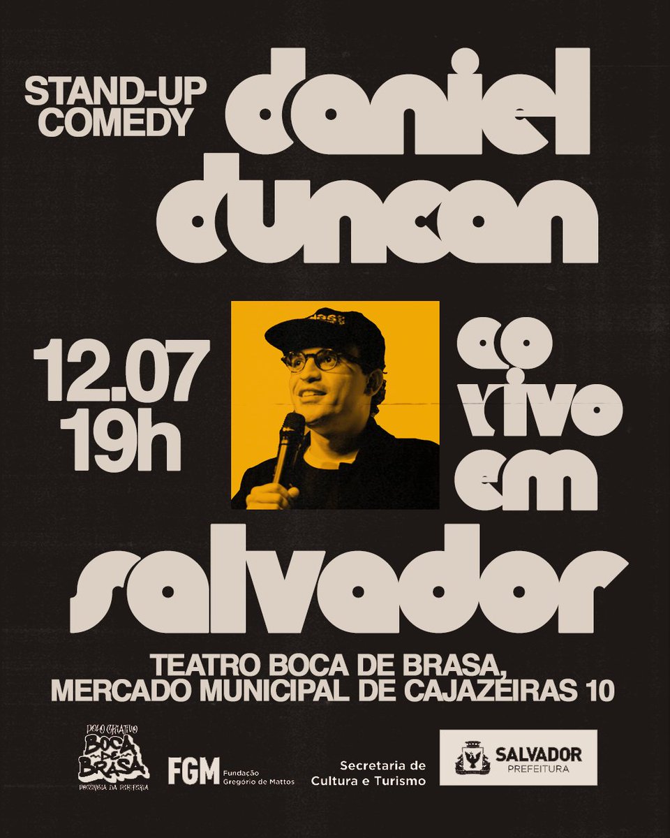 mês que vem em salvador ✨

🎟️ sympla.com.br/evento/daniel-…