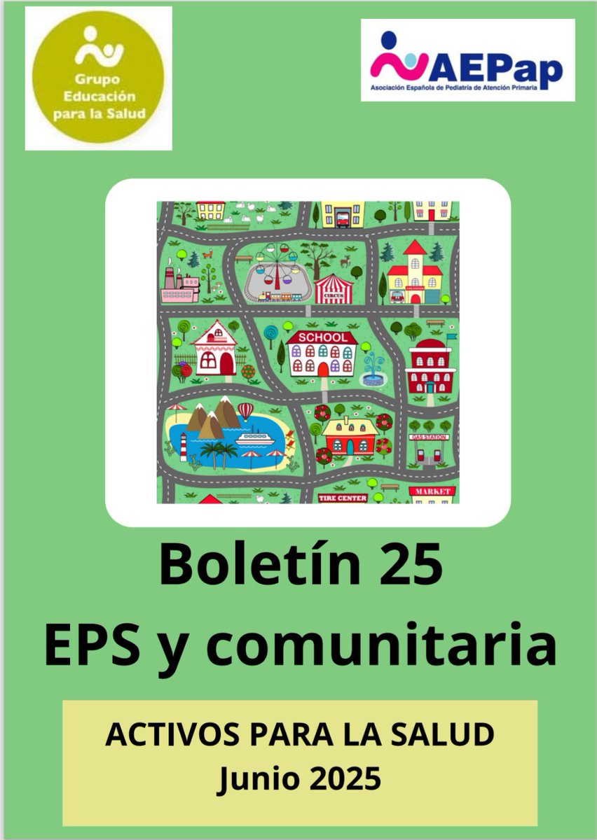 🆕 ¡Ya está disponible nuestro nuevo boletín sobre activos para la salud!
📚 Descubre recursos, buenas prácticas y herramientas para promover el bienestar en tu comunidad.
👉 Descárgalo aquí:  aepap.org/boletines-educ…