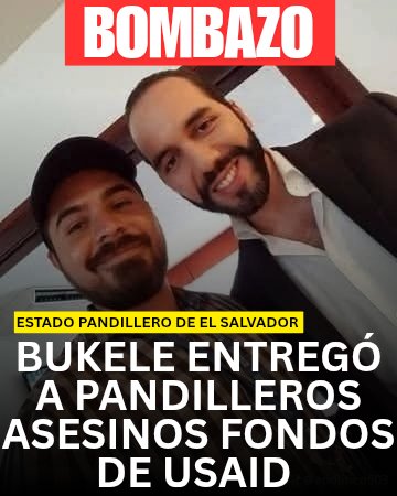 oskland10's tweet photo. 💣💥SUPER BOMBAZO💥💣 #Bukele utilizó dinero de USAID para financiar su pacto con mareros asesinos. 

Esta no es información de El Faro o de las fuerzas gorgojas de George Soros, es información procedente de la fuerza de tarea Vulcan (De EE.UU) que tenía aproximadamente 30 integrantes, que incluía fiscales, agentes y analistas. Su director era John J. Durham.

De acuerdo a esa investigación:
“El dinero iba de nosotros (EE.UU), de USAID, a este grupo del tejido social (Carlos Marroquin)”, dijo un ex funcionario de la ley federal. “Se supone que tenían que construir cosas y adquirir capacidades y aprender. Servía para financiar a las pandillas”. 

“Se cree que los individuos incluidos en esta solicitud lavaron los fondos de USAID”, según la solicitud que ha visto ProPublica, y esos individuos estaban bajo sospecha de “favorecer, apoyar y promocionar a la MS-13 a través de sus puestos oficiales”.

Comprobado: #Bukele es el maldito que negoció con pandilleros asesinos a cambio de votos.