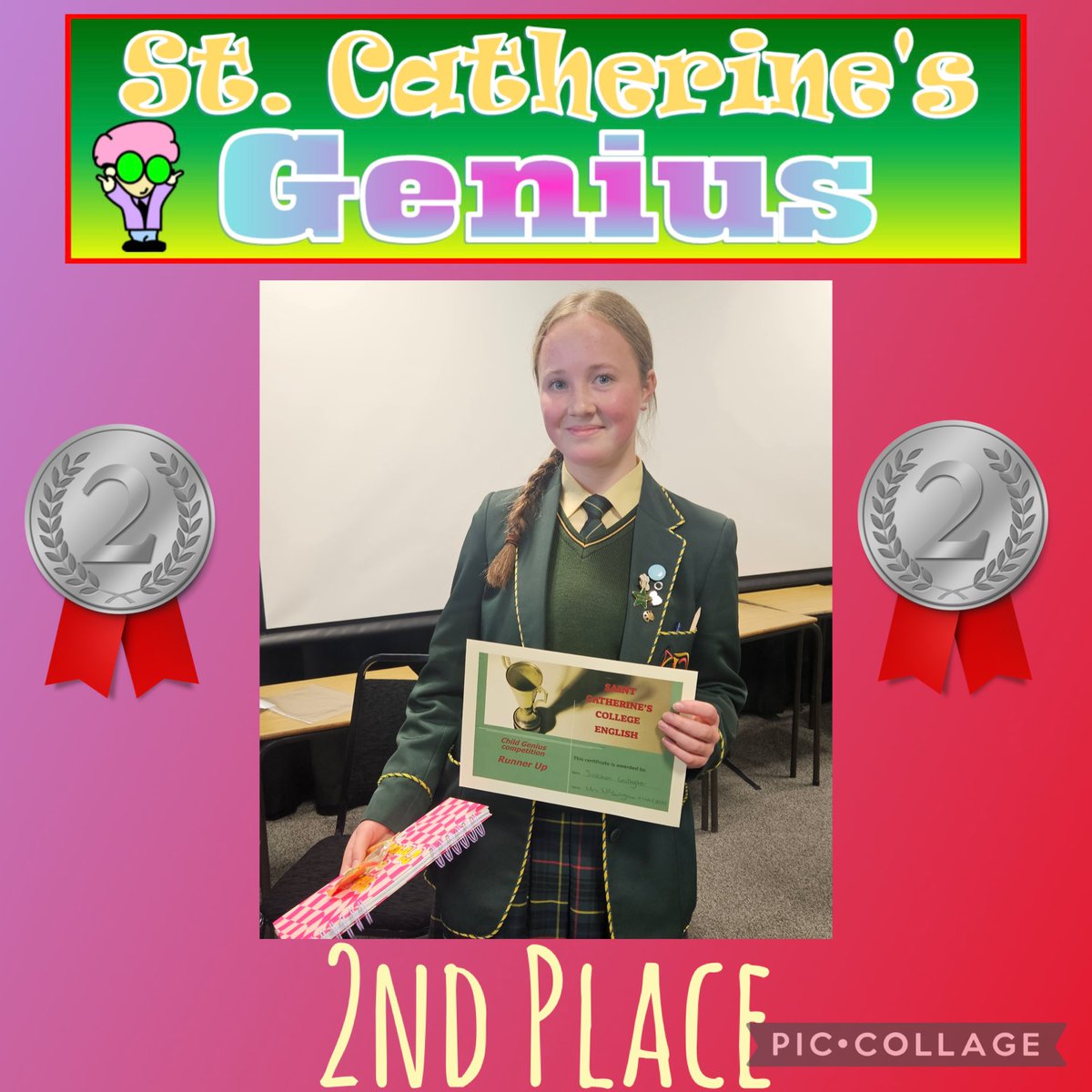 MathsStCaths's tweet image. Congratulation to all our finalists and runners up in St Catherine’s Genius 2025!!!! #TeamEng and #TeamMaths are so proud of you!! ❤️💚💛 #CorUnum