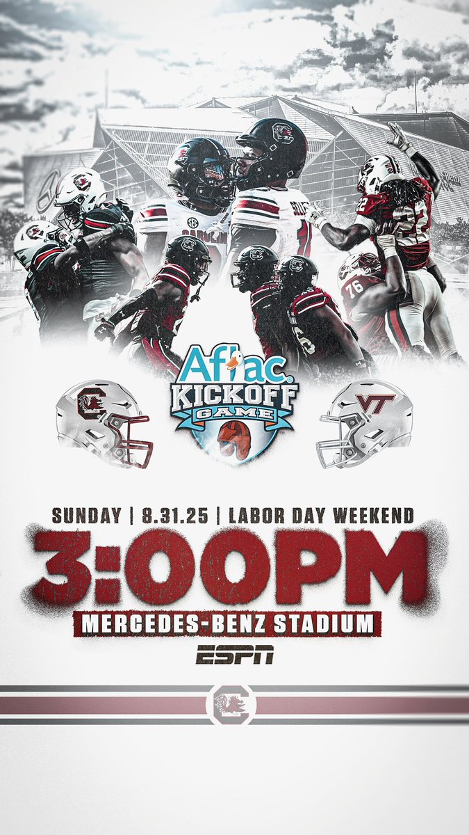 Demon (@demonclowney) on Twitter photo I'm looking forward to kicking off the 2025 <a href="/GamecockFB/">South Carolina Football</a> season in Atlanta!
Get your tickets today: am.ticketmaster.com/gamecocks/buy/… (nam02.safelinks.protection.outlook.com/?url=https%3A%…) I'm looking forward to kicking off the 2025 <a href="/GamecockFB/">South Carolina Football</a> season in Atlanta!
Get your tickets today: am.ticketmaster.com/gamecocks/buy/… (nam02.safelinks.protection.outlook.com/?url=https%3A%…)