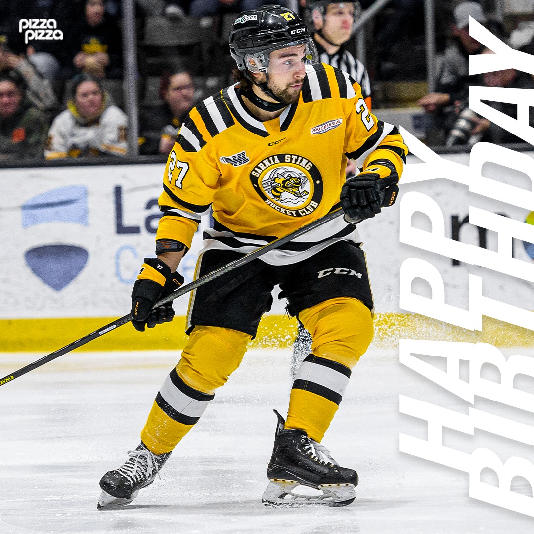 Sarnia Sting (@stinghockey) on Twitter photo Join us #StingNation in wishing Nathan Omeri a HAPPY BIRTHDAY powered by <a href="/PizzaPizzaLtd/">Pizza Pizza</a> !
We hope you have a great day ๐๐ Join us #StingNation in wishing Nathan Omeri a HAPPY BIRTHDAY powered by <a href="/PizzaPizzaLtd/">Pizza Pizza</a> !
We hope you have a great day ๐๐