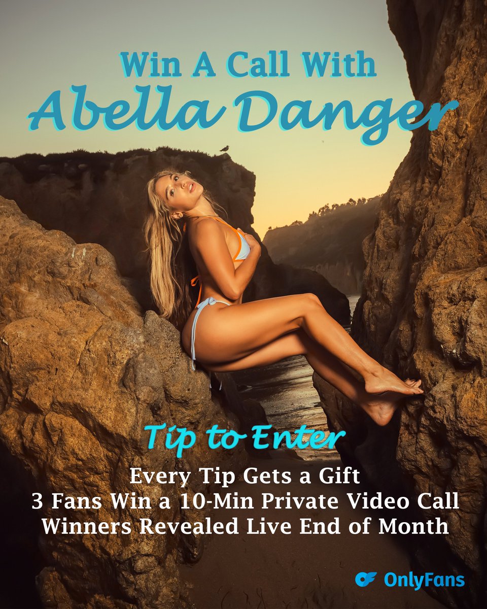 Want a 1-1 VIDEO CALL with me? Enter my campaign as many times as you like! 😇 onlyfans.com/abelladangervip