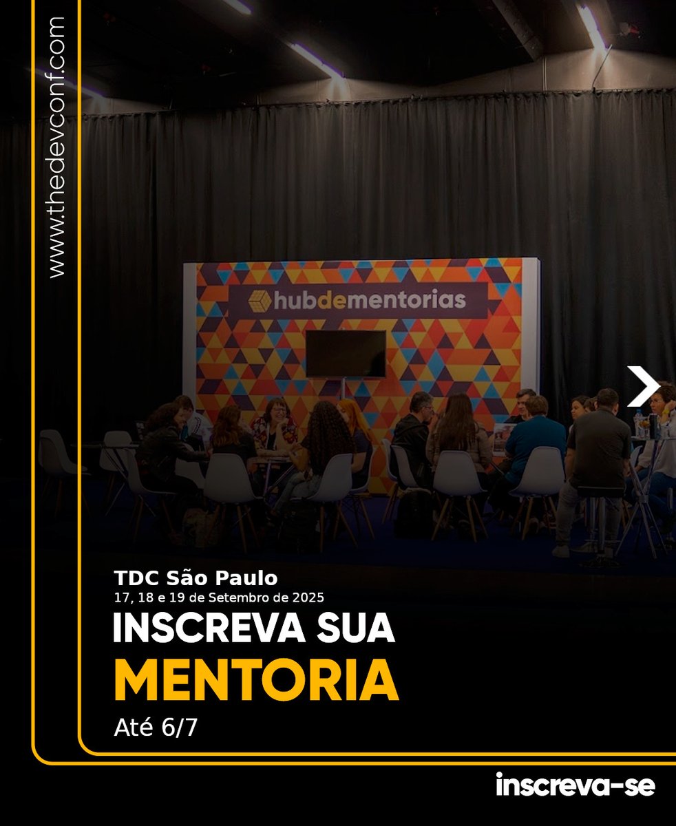 lgsreal's tweet image. I’m coordinating the Mentorship Hub at @thedevconf São Paulo this September! 🚀 Want to mentor and share your knowledge with the tech community? Submit your session now: rfr.bz/tc12f18 — Submissions open until July 6th. Let’s make it awesome! 💙 #TDC2025