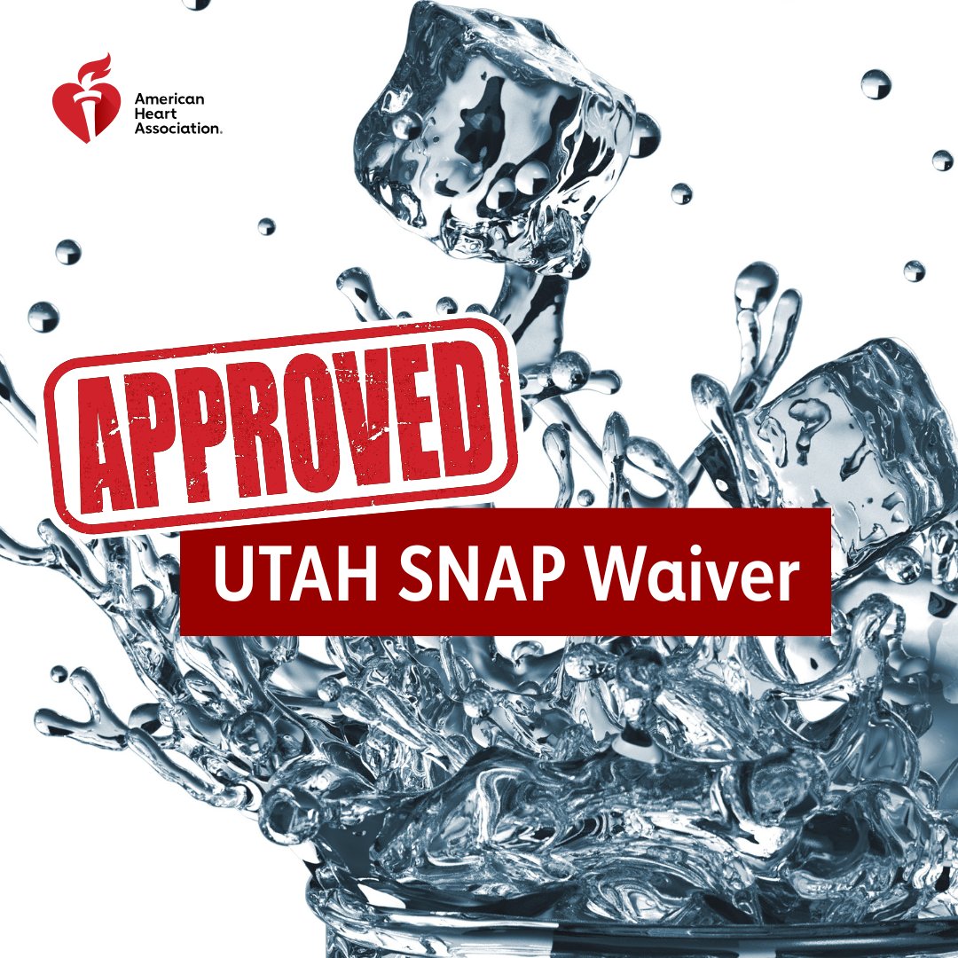 American Heart Association Utah (@ahautah) on Twitter photo Big news: <a href="/USDA/">Dept. of Agriculture</a> approved a waiver to remove sugary drinks from SNAP in Utah – a bold step to improve health and well-being across the state. We’re proud to stand together with states across the country to reduce sugary drink consumption. Big news: <a href="/USDA/">Dept. of Agriculture</a> approved a waiver to remove sugary drinks from SNAP in Utah – a bold step to improve health and well-being across the state. We’re proud to stand together with states across the country to reduce sugary drink consumption.