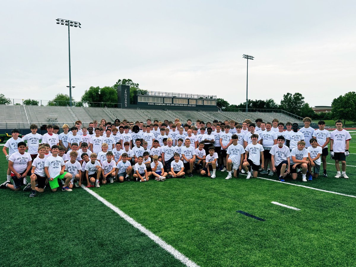 Mill Valley Football (@mvjaguar) on Twitter photo Middle School Camp ☑️ 
What a great group of athletes that all have a 1-0 mindset! The future is bright! #1-0 #TST Middle School Camp ☑️ 
What a great group of athletes that all have a 1-0 mindset! The future is bright! #1-0 #TST