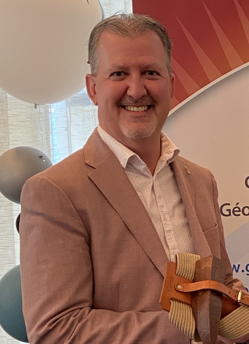 Dr. Matthew Alexander, P.Geo., FGC, takes office as President of Geoscientists Canada for 2025-2026. for Press Release visit: geoscientistscanada.ca/press.php