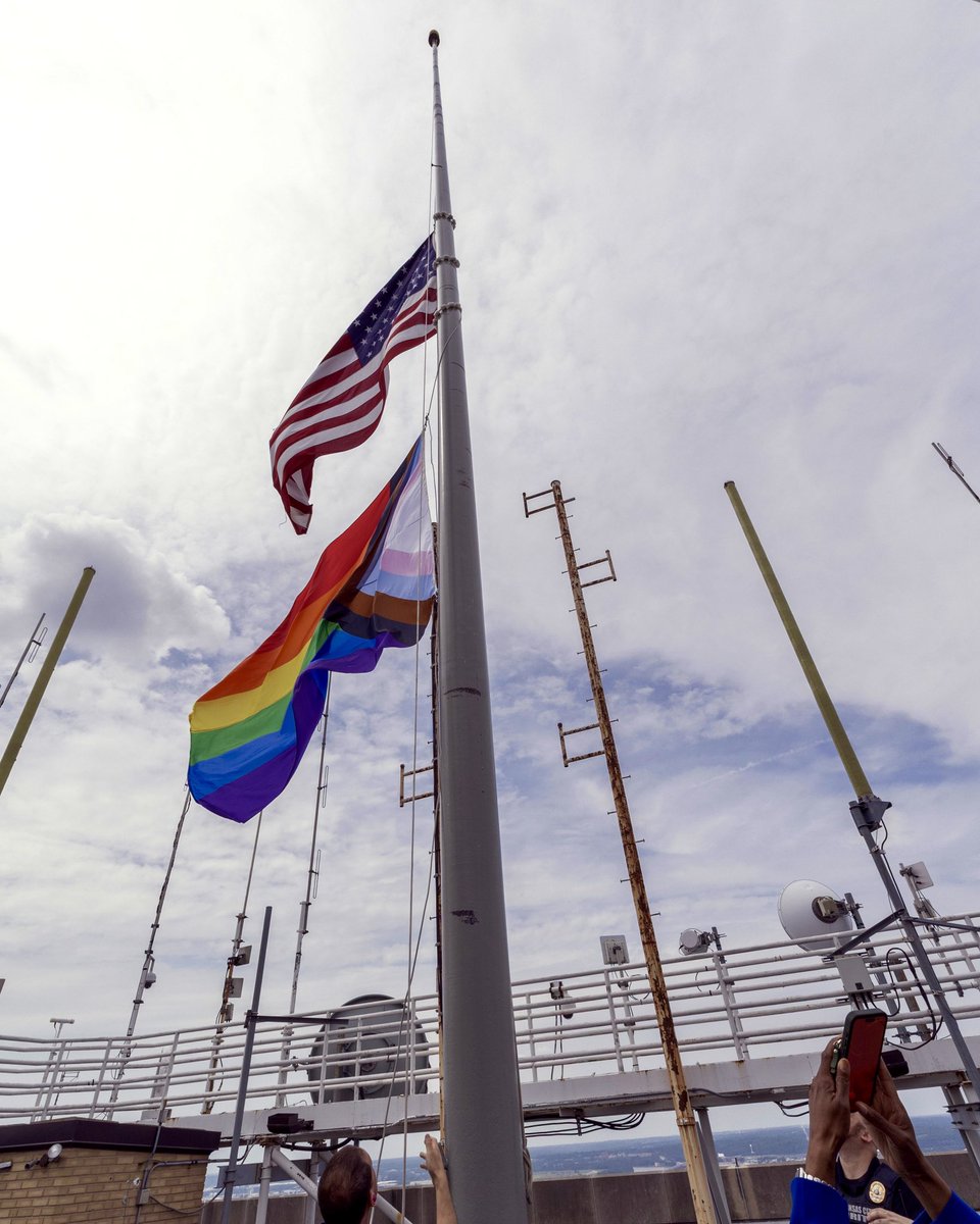 Visibility matters. Today we raise the Progress Pride flag to affirm that every identity deserves to be seen, heard, and celebrated. 🏳️‍🌈🏳️‍⚧️