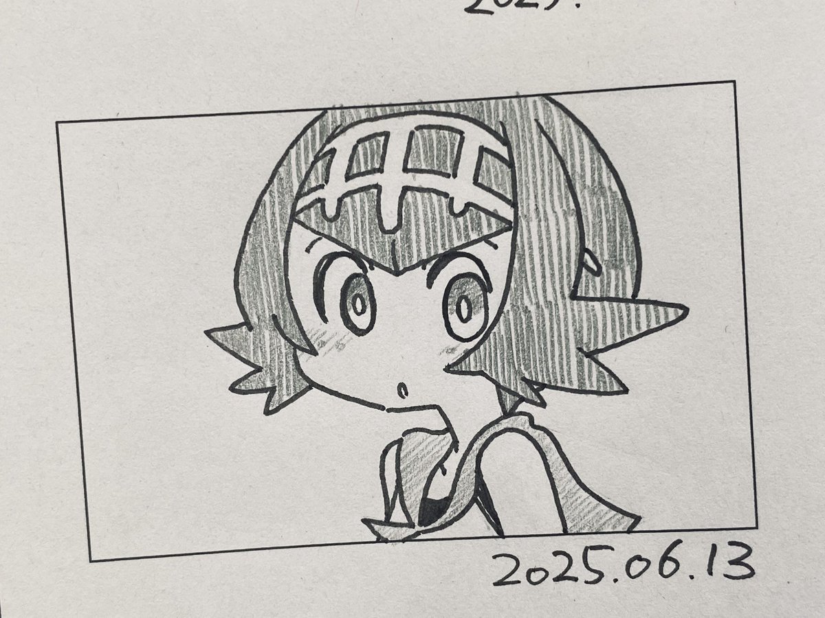 スイレン久々描いた 