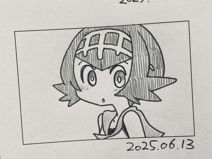 スイレン久々描いた 