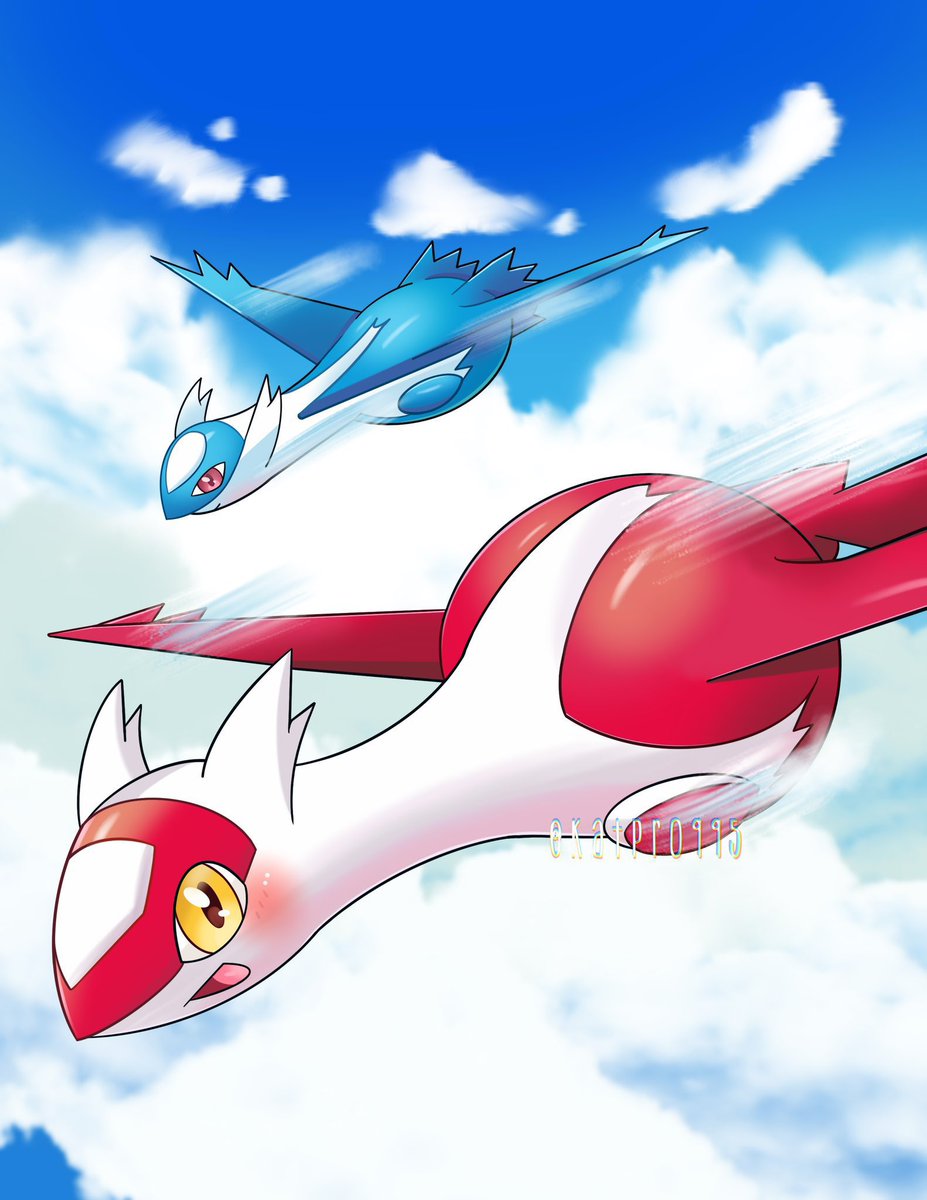 katpro995's tweet photo. ❤️💙

#ラティアスの日 #ラティアス #Pokemon  #ポケモン #ポケモンユナイト #fanart https://t.co/63xrHitqPq