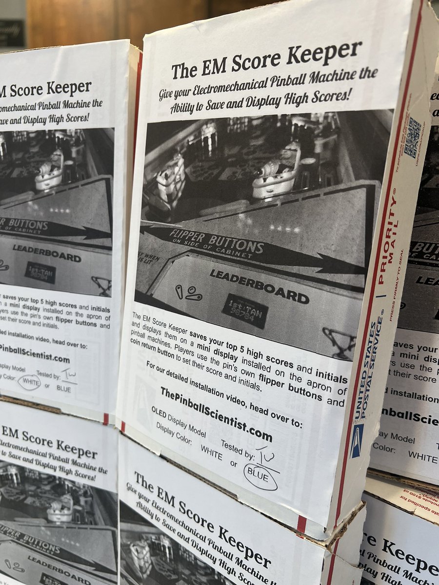 ThePinScientist's tweet image. EM Score Keeper Mods are back in stock! 

Let your Electromechanical Pinball Machine save your High Scores directly to the game! 🤘

#PinballMods #Pinball #PinballRestoration #pinballlife #pinballwizard #PinballMachine #HighScore