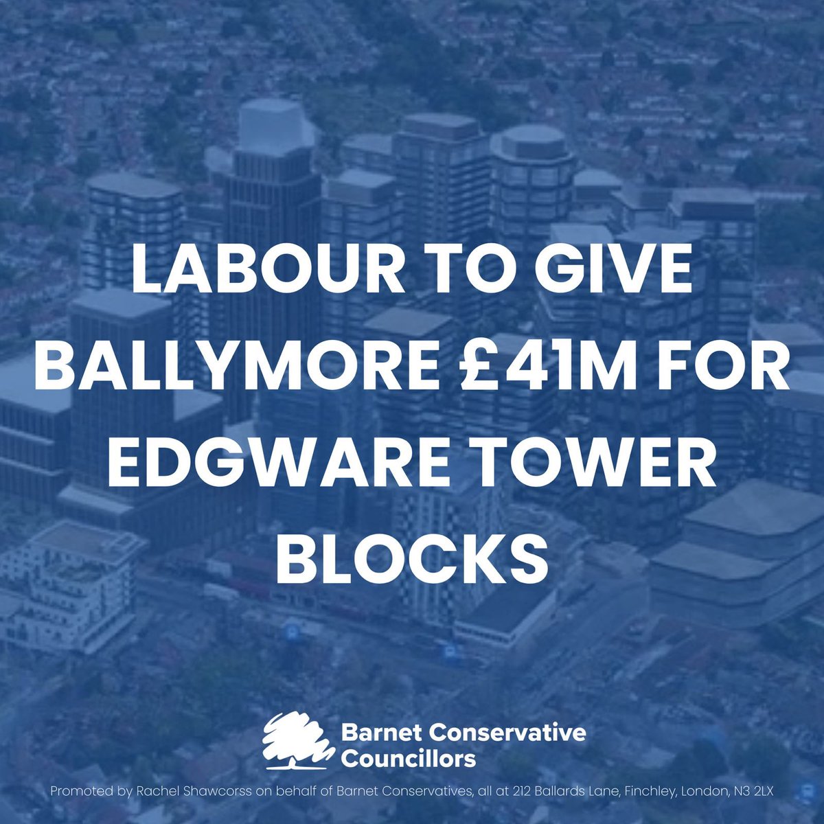 ‼️Barnet Labour Backs Developers Not Residents‼️

Tonight, Barnet Council is being asked to approve a shocking proposal: to hand back £41 million of Community Infrastructure Levy funds to developers Ballymore and TfL money meant for local infrastructure, schools, and services.