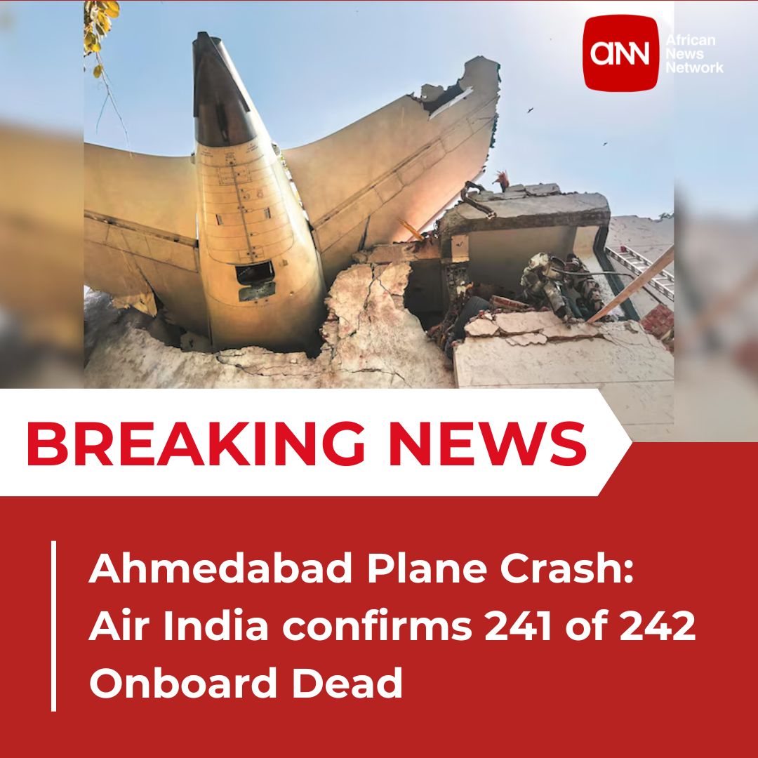 241 lives lost. One miraculous survivor emerges. 💔🙏
africannewsnetwork.org/news/Air-India…

#AirIndia #AI171 #PlaneCrash #AhmedabadCrash #IndiaTragedy #Boeing787 #BreakingNews