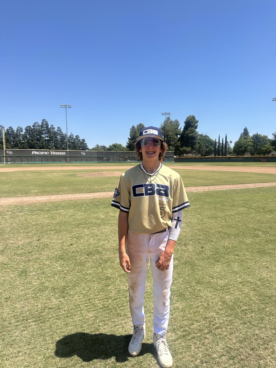 Five Tool California (@fivetoolca) on Twitter photo F: <a href="/CBAStockon_trcy/">CBA Stockton-Tracy</a> Underclass 7, CBA SSC American 5
PoG: Dalton Waites 2-4, 2 RBI, 2R F: <a href="/CBAStockon_trcy/">CBA Stockton-Tracy</a> Underclass 7, CBA SSC American 5
PoG: Dalton Waites 2-4, 2 RBI, 2R