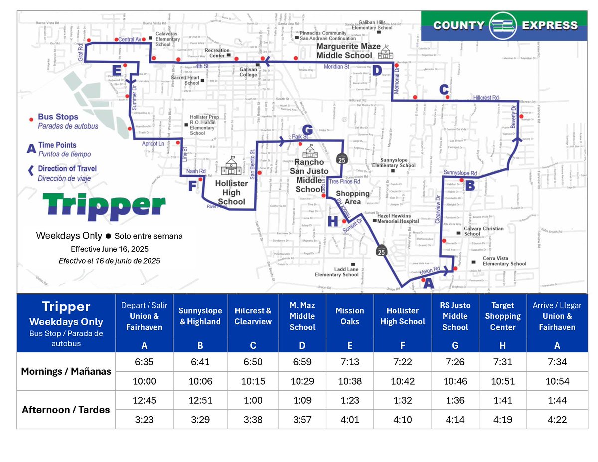 Schedule Change for Tripper. More Details at app.simplifytransit.com/alerts/sanbeni…