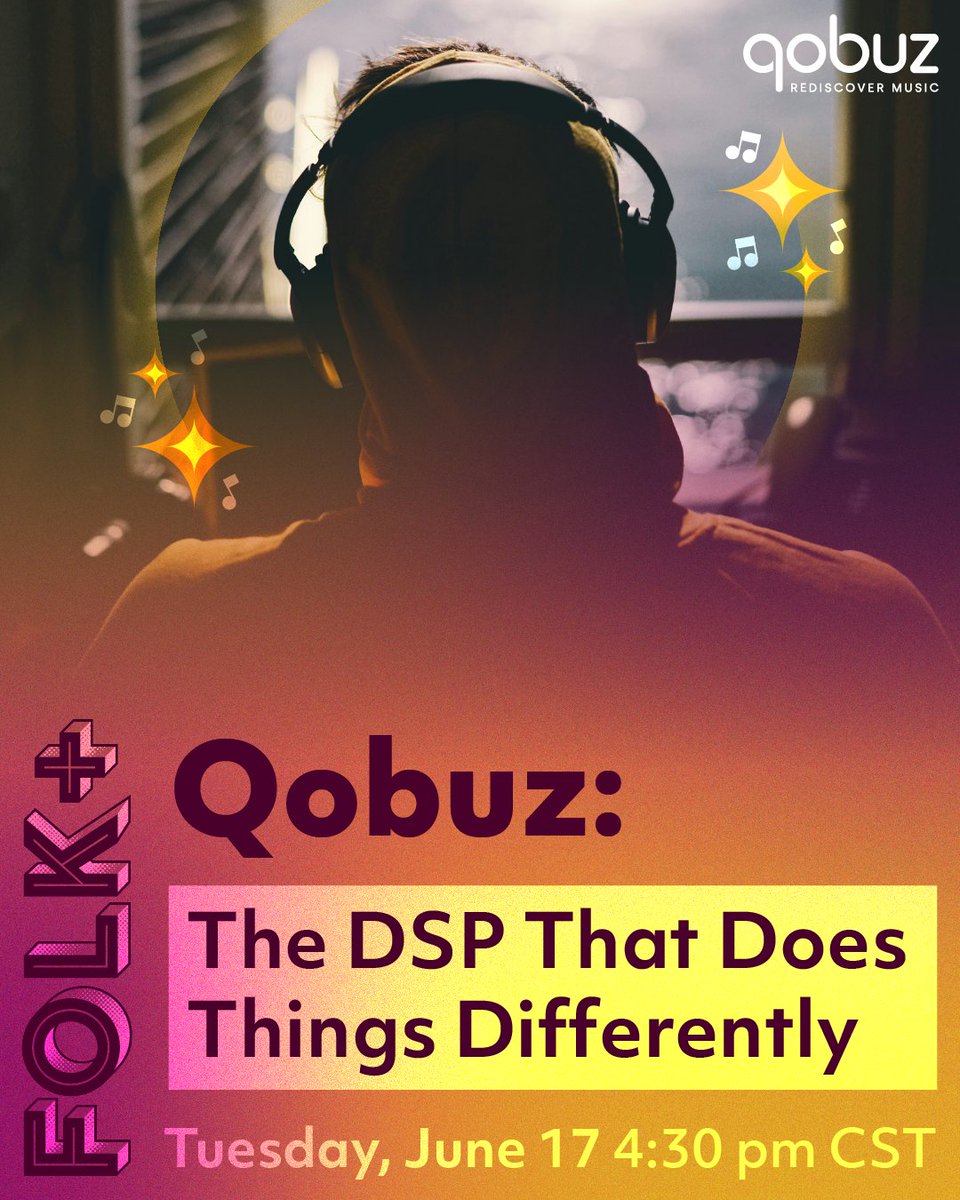 Webinar upcoming! Qobuz: The DSP That Does Things Differently will be part of Folk+ this year, happening on Tuesday, June 17. Folk+ is our two-day virtual conference and it's free (or pay-what-you-can). Register and get all the info here: folk.org/folkplus/2025 <a href="/qobuz/">Qobuz</a>