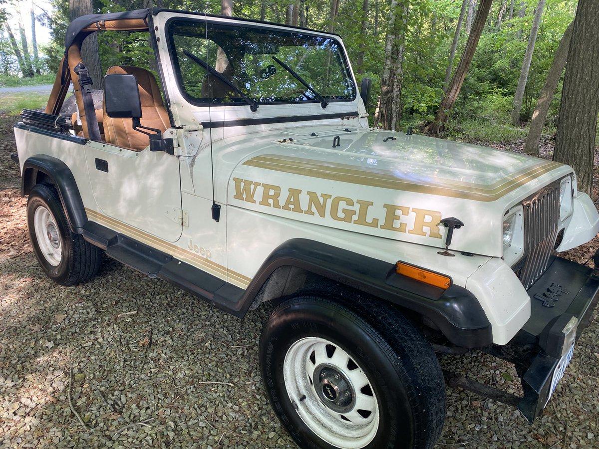 My ride this summer. ‘87 Jeep Wrangler. Fingers crossed it does the trick. 🤞