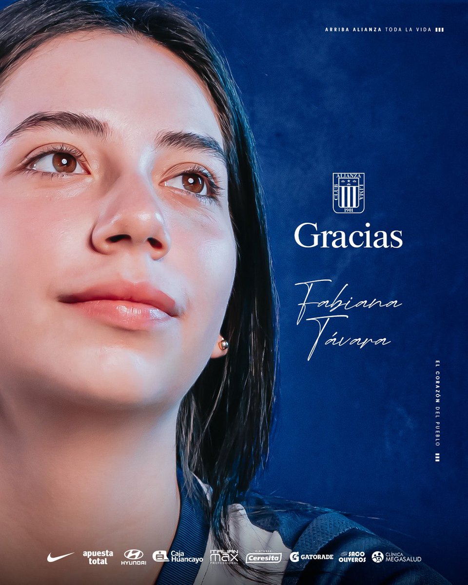 ¡𝑭𝑨𝑩𝑰! 💙

Gracias por tu entrega y amor por nuestros colores. Te ganaste el cariño del pueblo blanquiazul. 👏🏾

Te deseamos lo mejor en tus próximos retos deportivos, bicampeona. 🏆🏆

#BicampeonasConCorazón 
#ConAlianzaSiempre