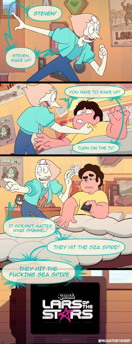 Returning to Twitter for five minutes to upload one shitpost

#StevenUniverse #LarsoftheStars