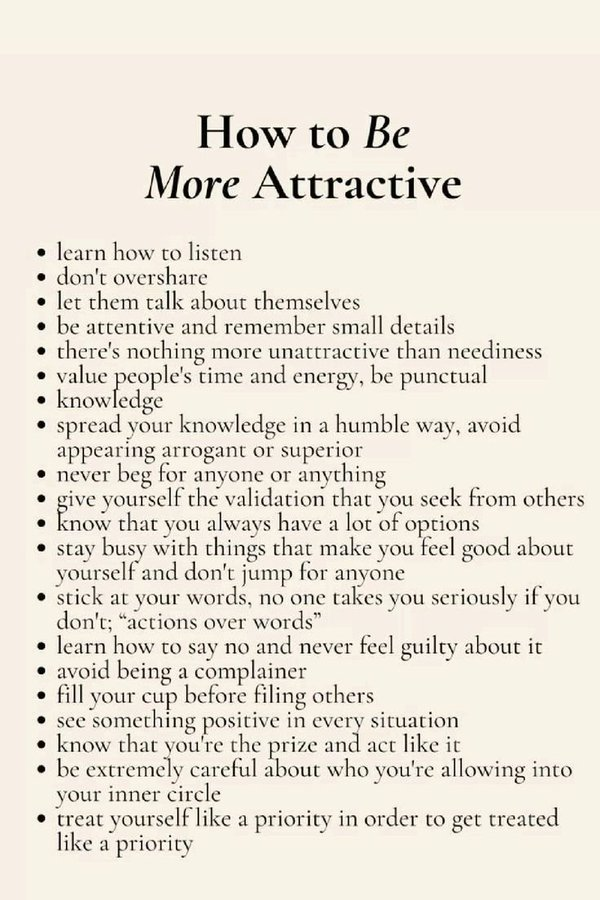 ScholarshipfPhd's tweet photo. How to be More Attractive