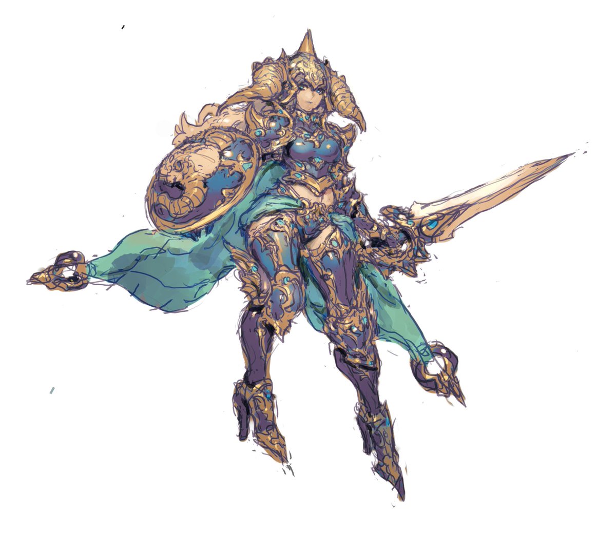 Final Fantasy inspired sketch I did: