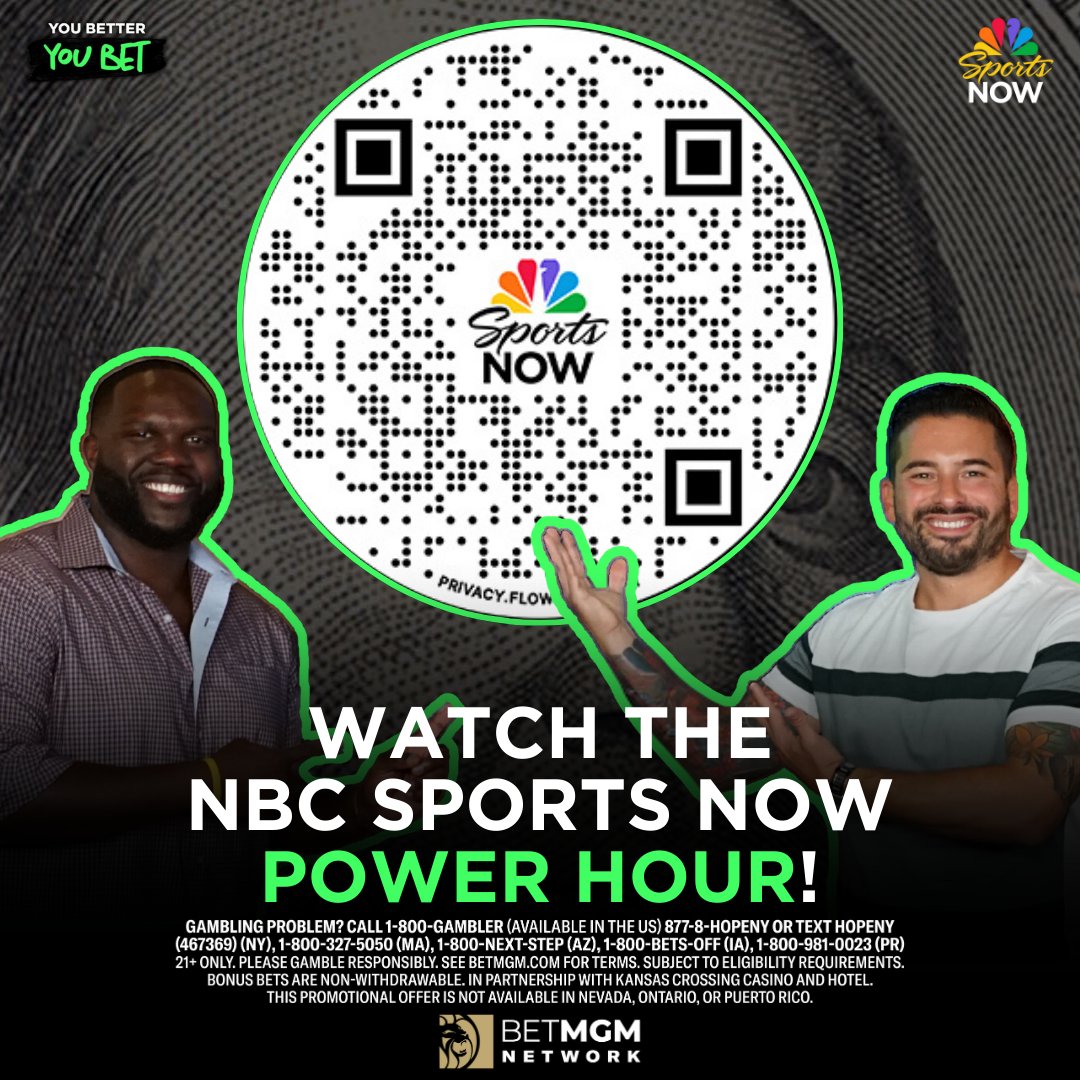 You Better You Bet (@youbetteryoubet) on Twitter photo 🚨 <a href="/NBCSports/">NBC Sports</a> Now Power Hour is LIVE 🚨
🗣️ <a href="/croucherJD/">Jay Croucher</a> - 6:20 PM ET
🏆 NBA Finals & NHL Stanley Cup Final
💰 Gambling Night in America
Get set for Oilers-Panthers Game 4 with <a href="/TheKostos/">Nick Kostos</a> & <a href="/FemiAbebefe/">Femi Abebefe</a> on the @BetMGMNetwork ➡️ bit.ly/4abXAXC 🚨 <a href="/NBCSports/">NBC Sports</a> Now Power Hour is LIVE 🚨
🗣️ <a href="/croucherJD/">Jay Croucher</a> - 6:20 PM ET
🏆 NBA Finals & NHL Stanley Cup Final
💰 Gambling Night in America
Get set for Oilers-Panthers Game 4 with <a href="/TheKostos/">Nick Kostos</a> & <a href="/FemiAbebefe/">Femi Abebefe</a> on the @BetMGMNetwork ➡️ bit.ly/4abXAXC