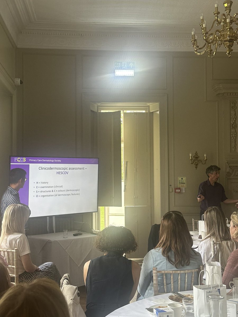 KayleighW1010's tweet photo. Darlington Skin Club @blackwellgrange Dermoscopy and Skin Lesion Recognition @DermatologyJcuh @PCDSUK excellent turn out and very well organised, lovely food and I won on the raffle🤗. @LRPProUKI https://t.co/KCm6Lho4Fr