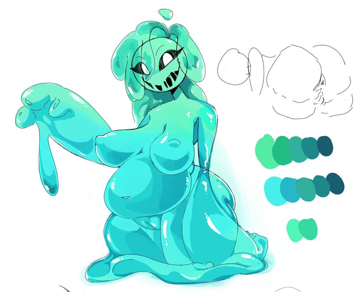 old slime girl I did a while back and never posted
