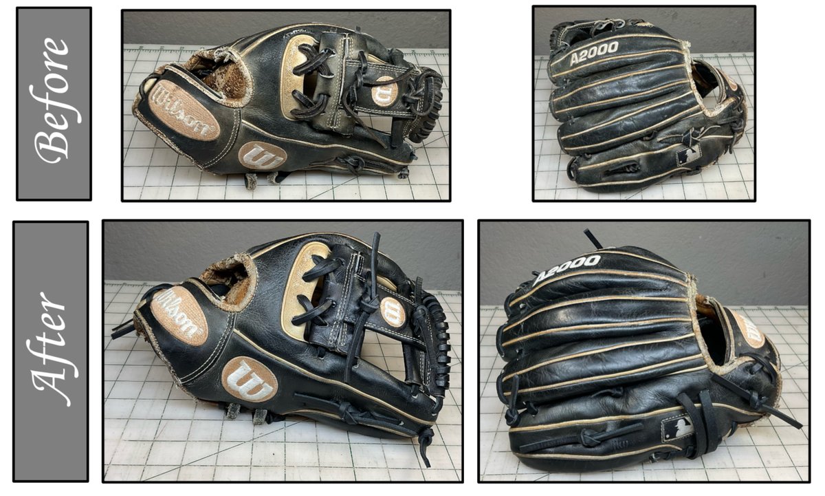 This was a fun project!  It was an honor to help my guy Hayden get his old glove cleaned up!  He's one of the brave men defending our country, and I owe him more than a glove refresh!  

Drop him a line here to let him know you appreciate his sacrifice in serving our country!