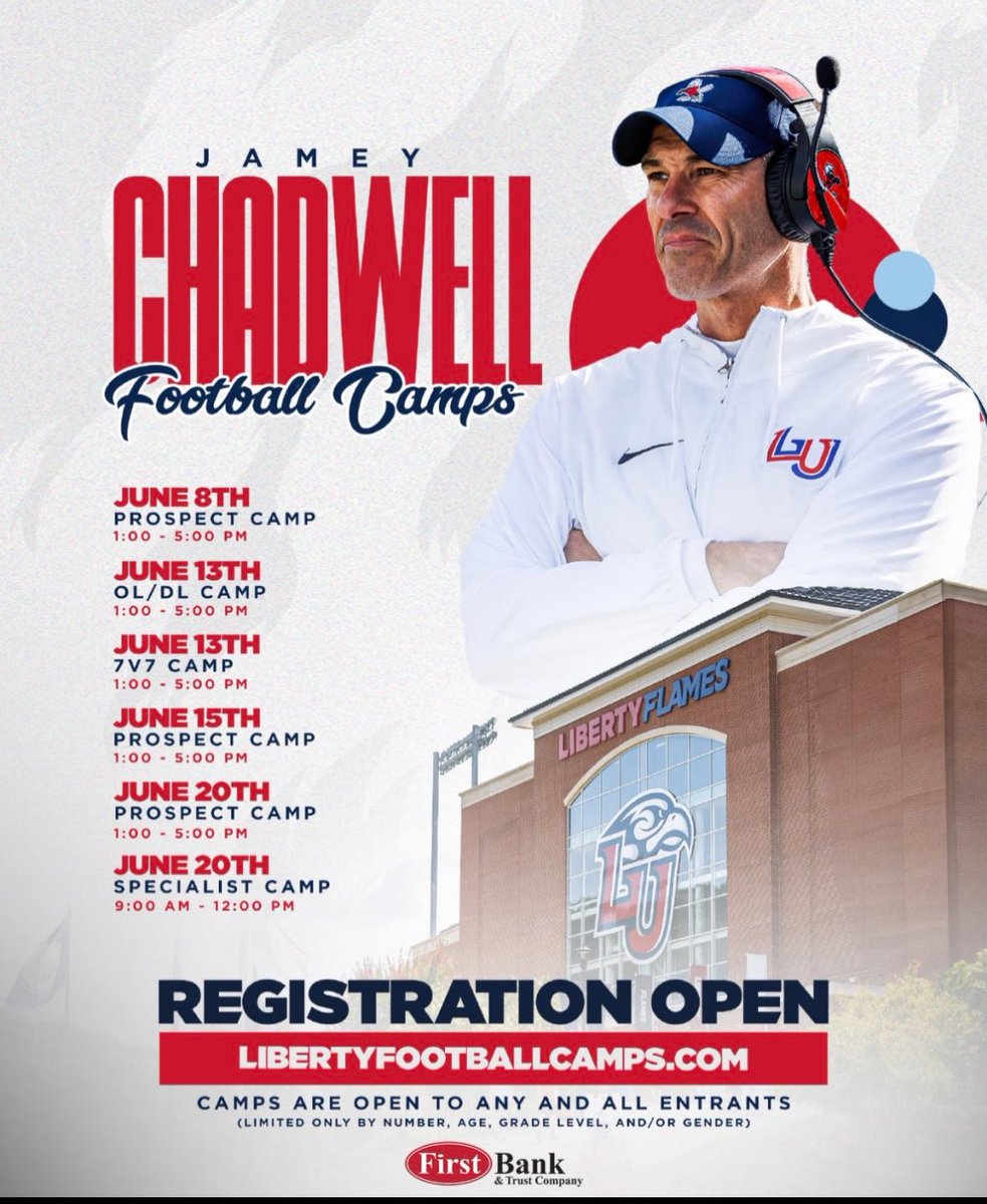 Carter Williams (@carterlwilliams) on Twitter photo I'll be participating <a href="/LibertyFootball/">Liberty Football</a> camp tomorrow and Sunday!!! <a href="/coachwoolcock/">Dr. Andre Woolcock</a> <a href="/CoachHearn1/">Coach Hearn</a> <a href="/CoachHoff/">Justin M. Hoffman</a> <a href="/QwikRecruiting/">QwikRecruiting</a> <a href="/train0187/">TRAINBUILT PERFORMANCE</a>
<a href="/eastsidefbsc/">EHSEagleFootball</a> <a href="/GreerSportsStar/">Greer Sports Star</a>
<a href="/coachbilldurkin/">Bill Durkin</a> <a href="/HighSchoolBlitz/">High School Blitz</a> <a href="/ShaedonMeadors/">Coach Meadors</a> <a href="/Jay_Guillermo57/">Coach Jay Guillermo</a> @CoachTarpey_ <a href="/CoachB_NGU/">Connor Baroniunas</a> <a href="/CoachCully_GW/">Dean Cullison</a> I'll be participating <a href="/LibertyFootball/">Liberty Football</a> camp tomorrow and Sunday!!! <a href="/coachwoolcock/">Dr. Andre Woolcock</a> <a href="/CoachHearn1/">Coach Hearn</a> <a href="/CoachHoff/">Justin M. Hoffman</a> <a href="/QwikRecruiting/">QwikRecruiting</a> <a href="/train0187/">TRAINBUILT PERFORMANCE</a>
<a href="/eastsidefbsc/">EHSEagleFootball</a> <a href="/GreerSportsStar/">Greer Sports Star</a>
<a href="/coachbilldurkin/">Bill Durkin</a> <a href="/HighSchoolBlitz/">High School Blitz</a> <a href="/ShaedonMeadors/">Coach Meadors</a> <a href="/Jay_Guillermo57/">Coach Jay Guillermo</a> @CoachTarpey_ <a href="/CoachB_NGU/">Connor Baroniunas</a> <a href="/CoachCully_GW/">Dean Cullison</a>