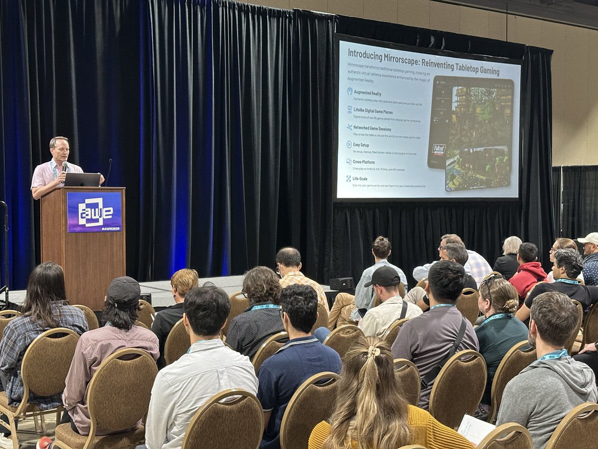 Great day at AWE!  CEO Grant Anderson walked the audience through our developer journey on #AndroidXR using #Unity, and bringing #FalloutFactions tabletop game to life! Shout out to <a href="/sonyahaskins/">Hasko7 ➡️ AWE 2025</a>  <a href="/ARealityEvent/">AWE</a> <a href="/Google/">Google</a> <a href="/Qualcomm/">Qualcomm</a> <a href="/unity/">Unity</a> .  Learn more zurl.co/uDzOO