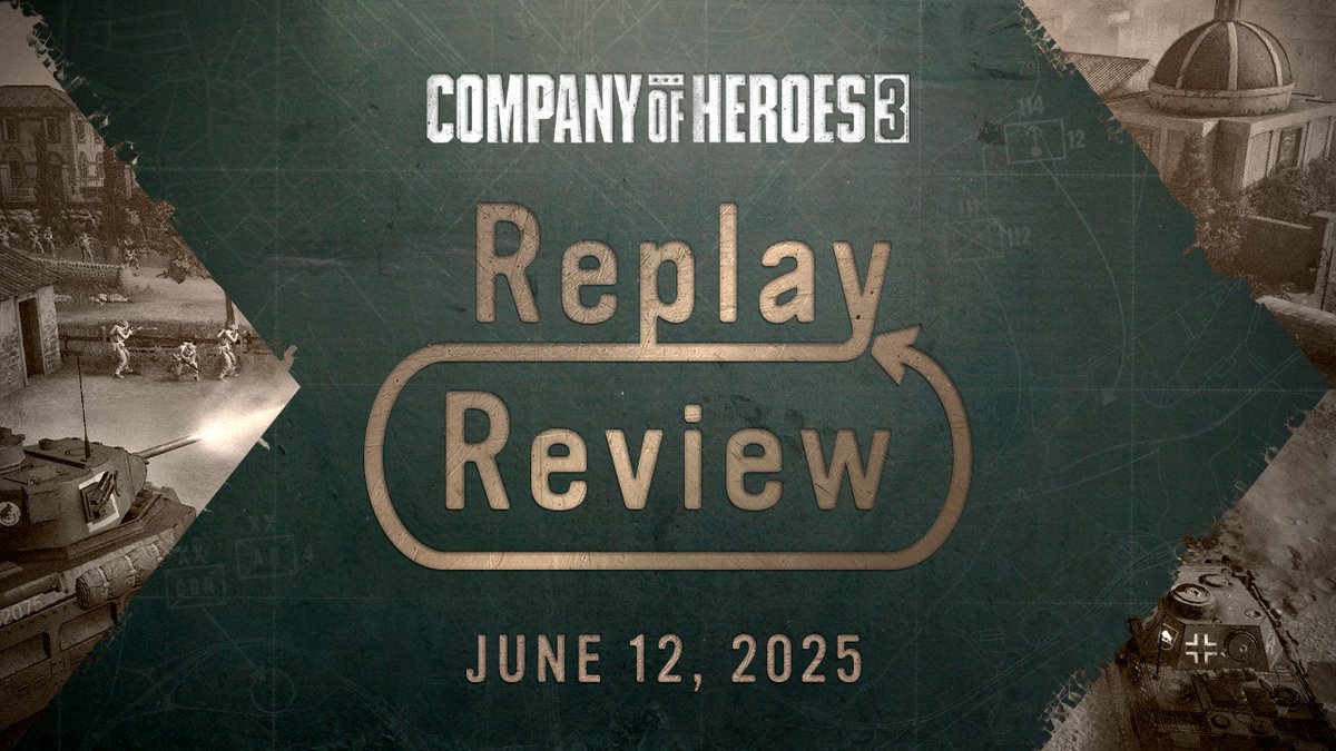 💥Thanks to everyone who joined us today!💥 We reviewed a 2v2 on Crossing in the Woods and a 4v4 on Oasis Depot, and if you missed it you can catch it here 
▶️ coh3.companyofheroes.com/ReplayJune12