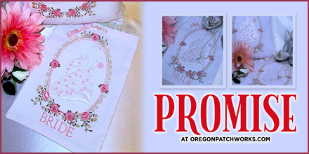 Oregonpatchwork's tweet photo. 50% OFF! 🌸 "Promise" includes a full alphabet!
Plus, spend $10 and get another alphabet FREE
 https://t.co/TR0O3VJFIc
#OregonPatchWorks #EmbroideryDesigns https://t.co/vYW1F2Mpk2