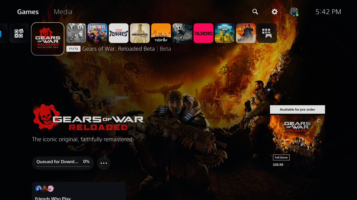 Joseph Moran (@mrbadbit) on Twitter photo I know I’m the “PlayStation Guy”… 
But Halo and Gears of War are what made me a gamer. 
While seeing Gears of War Reloaded Beta load up on my PS5 is surreal…
I’m more excited play one of my favorite games with my friends regardless of platform!
Thanks <a href="/Xbox/">Xbox</a> 💙🎮💚 I know I’m the “PlayStation Guy”… 
But Halo and Gears of War are what made me a gamer. 
While seeing Gears of War Reloaded Beta load up on my PS5 is surreal…
I’m more excited play one of my favorite games with my friends regardless of platform!
Thanks <a href="/Xbox/">Xbox</a> 💙🎮💚