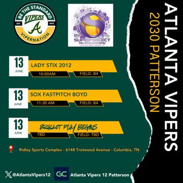 Playing up in the PGF 13u Championship! Half the battle is that there are no cicadas! We ready 🐍💚 #bethestandard #controlthecontrollables #getyourmindright #slowandsteady