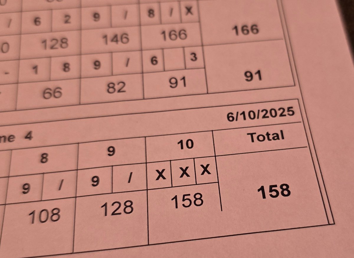 For those keeping score: We have a new reigning ten pin bowling champion at SMG with Dave clinching the W with a 166. 

A late turkey from Ash with a northern hemisphere PB of 158

Any other devs keen to bowl off?