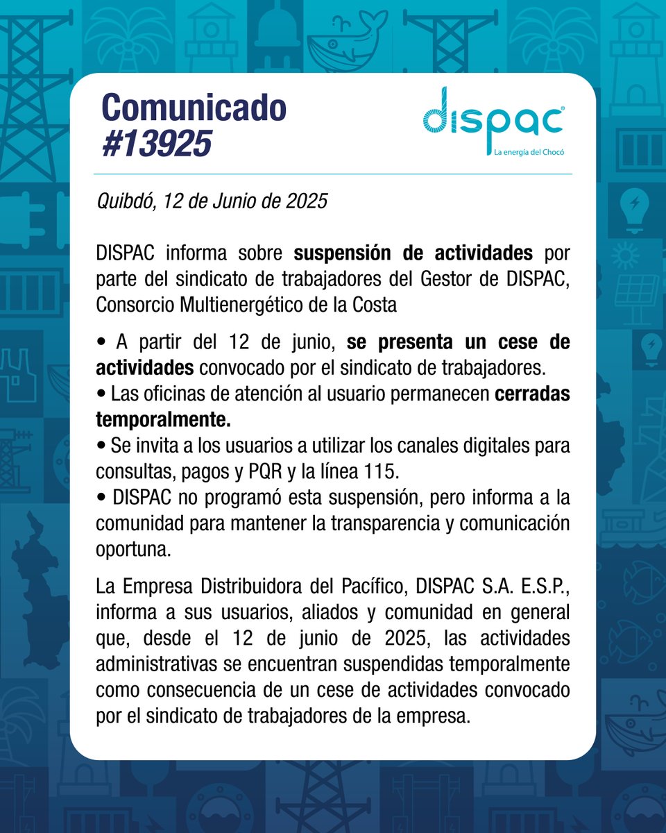 DISPAC S.A. E.S.P. tweet media