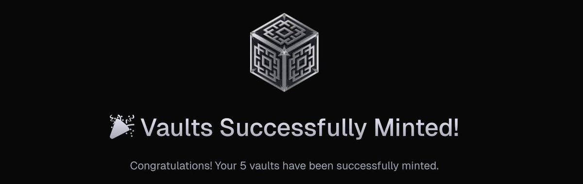 EmblemVault's tweet image. 📢 BULK MINTING HAS ARRIVED 📢
-Mint 10+ vaults in a single transaction
-Product of Emblem 2.0
-Hosted on @EmblemVision
-Quickest vaulting process yet
↓ Details below on how to use this tool ↓