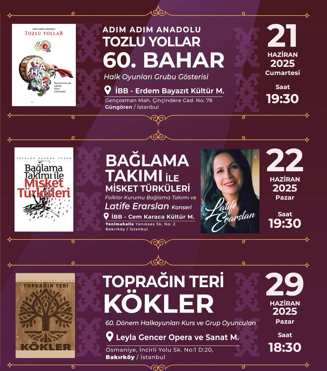 🎟️ Davetiyeler için:
📞 0539 640 54 28
📞 0544 413 31 47
🌐 folklorkurumu.org.tr