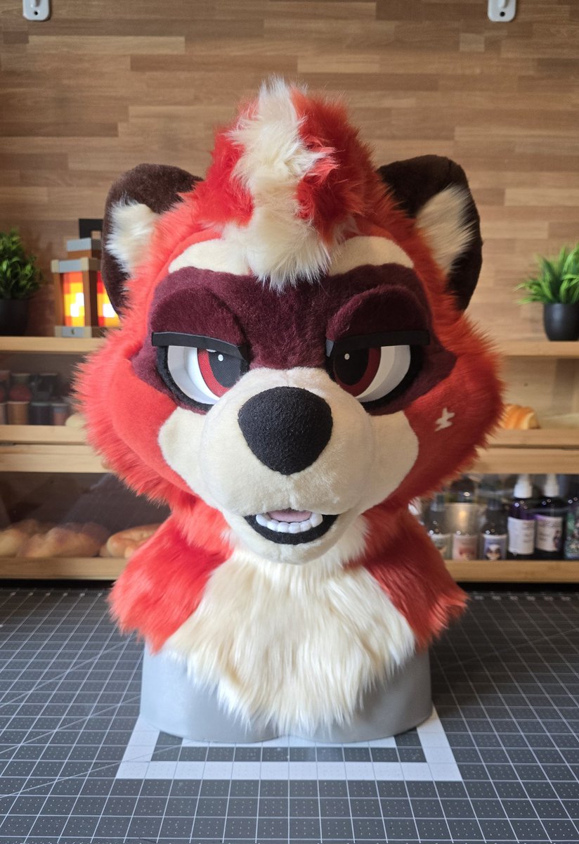 BakeryFursuits's tweet image. Hey guys! Say hello to another raccoon member, Rekkit✨️🦝!

🦝: @RustyRedBandit