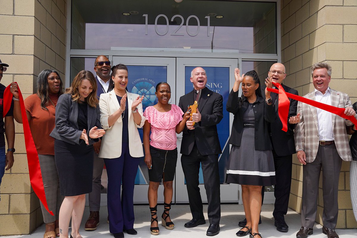 DetArchbishop's tweet image. Today’s blessing and grand opening of the Cathedral Arts Apartments marks a step forward in our local Church's mission to go out from the pews in service of everyone in our community. May this space always serve as a source of hope and renewal for all who call it home.