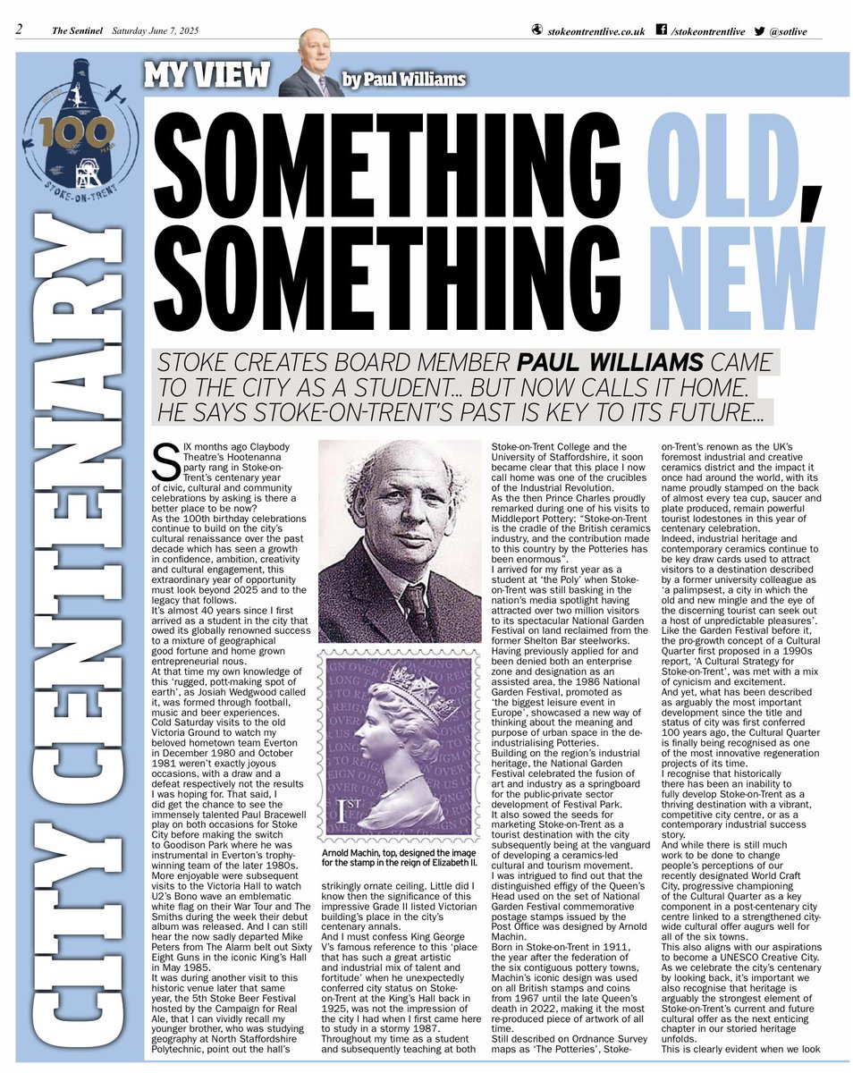 PaulWilliams207's tweet image. In this centenary year of celebration, my reflections since first arriving as a student 40 years ago in the city that owed its globally renowned success to a mix of geographical good fortune and home grown entrepreneurial nous.