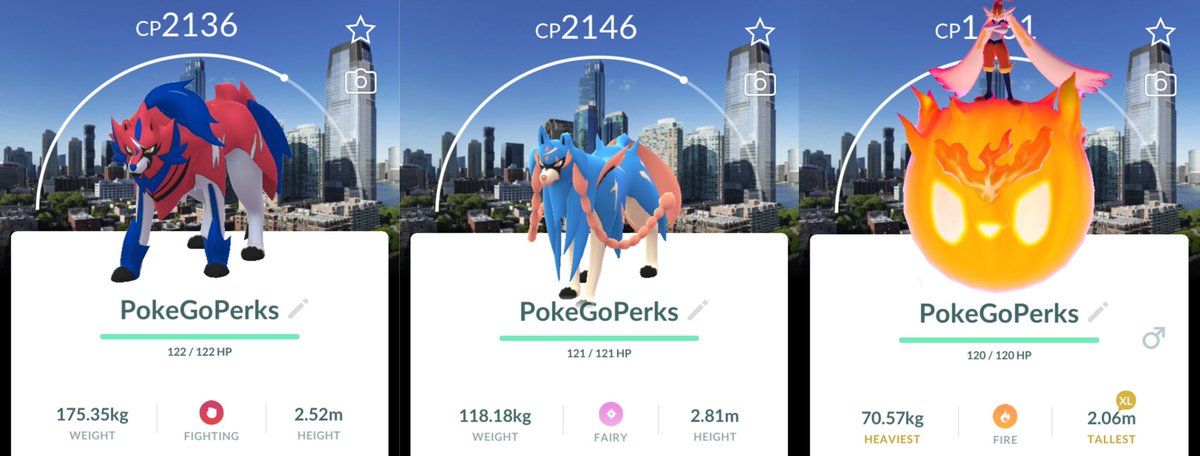 🇺🇸Go Fest: Jersey City Background Giveaway🇺🇸 

🚨3 Winners Will Get To Pick Any 1 Of These Background Pokemon From The Go Fest: Jersey City Event! 

🏙️Zamazenta 
🏙️Zacian
🏙️Gigantamax Cinderace

To Enter Its Simple:
❤️ Like This Post
🔥 Follow Us 
📲 Comment the one you’d choose.