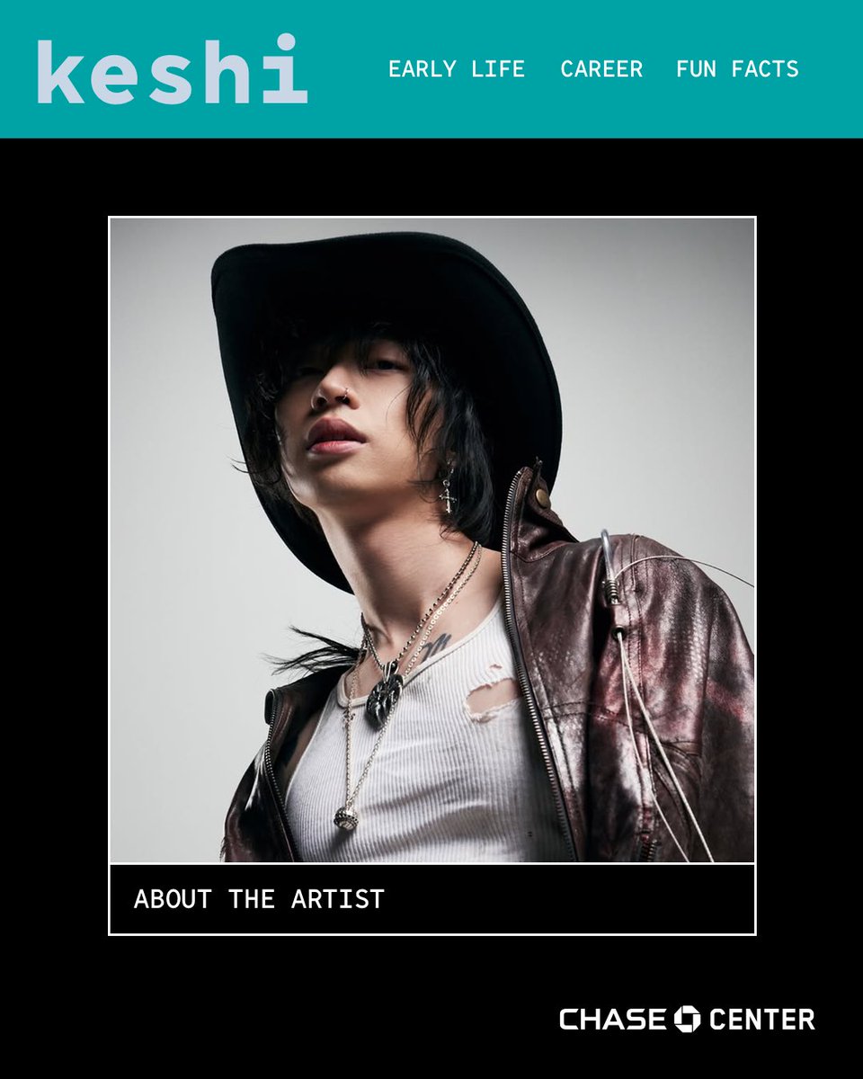 With his unique lo-fi and R&amp;B sound, <a href="/keshimusic/">keshi</a> is making his presence known in the music industry 🖤

We are excited to have him play at Chase Center on August 12!